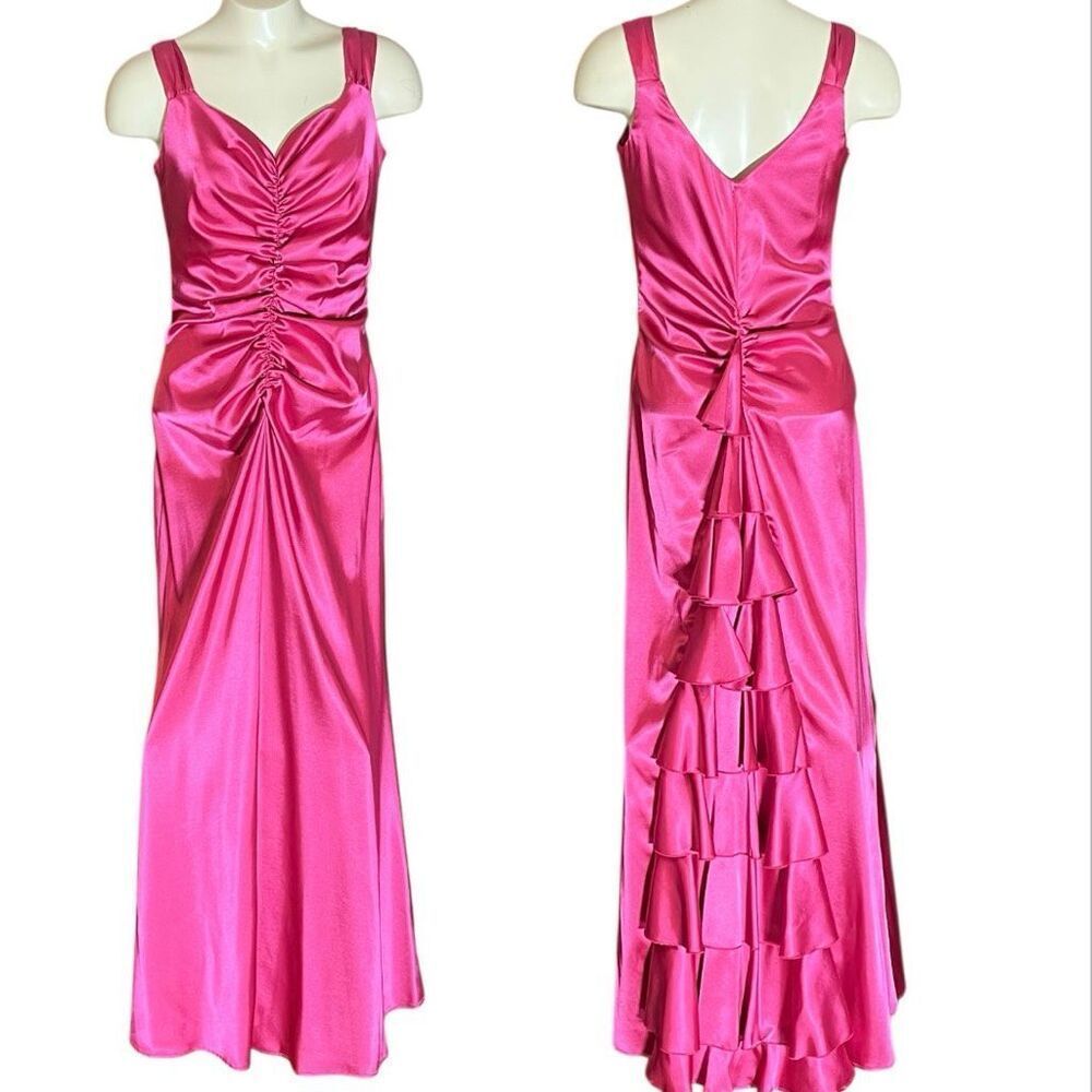 Jessica McClintock For Gunne Sax Pink Vintage Barbie Core Y2K‎ Gown 7/8